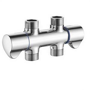 <span class=keywords><strong>Robinet</strong></span> d'angle à trois voies tout en cuivre, une entrée, trois/sans <span class=keywords><strong>sortie</strong></span>, pour <span class=keywords><strong>lave</strong></span>-<span class=keywords><strong>vaisselle</strong></span>, <span class=keywords><strong>lave</strong></span>-linge, séparateur de <span class=keywords><strong>robinet</strong></span>, poli, montage mural - Product Image 1