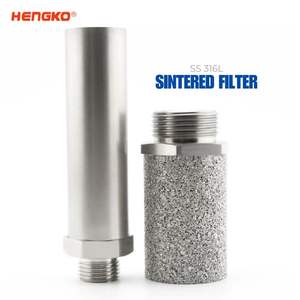 פילטר שמן HENGKO 1 מיקרון, פילטר מסונטר 2 מיקרון, מחסנית פילטר נירוסטה מסונטרת 3 מ\"מ - Product Image 1