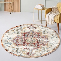 Tapis ronds pour salon et chambre à coucher - Polyester Terylene lavable en machine - Direct usine