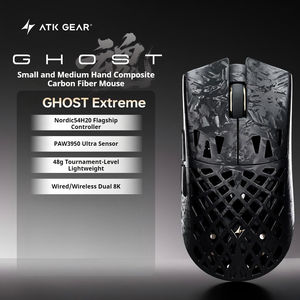 Ratón ATK Ghost Extreme con Cable e Inalámbrico, Modo Dual 2.4G USB, Textura de Fibra de Carbono, Recargable, para Computadora Portátil y <span class=keywords><strong>PC</strong></span> - Product Image 1