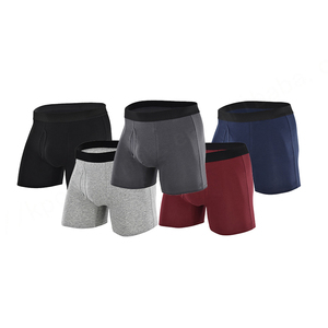 Venta al por mayor nuevo diseño personalizado 95% algodón 5% Spandex Calzoncillos Bóxer en blanco deportes cómodos hombres ropa interior Calzoncillos Bóxer - Product Image 1