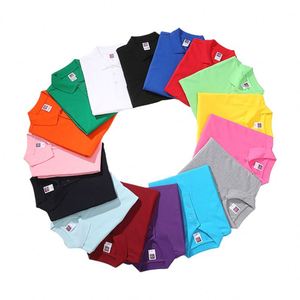 Polo en coton personnalisé pour uniforme de travail, tailles européennes, T-shirts DIY pour femmes et hommes, fabriqués en Chine - Product Image 2