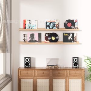 Wooden <b>Wall</b> <b>Mounted</b> Storage Rack Straight <b>Shelf</b> Home Solid Wood Multipurpose Display <b>Shelves</b> - Product Image 3