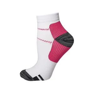 Unisex kadın ve erkek Calcetines siyah beyaz gri koşu kız spor atletik spor yastıklı ayak bileği varis çorabı