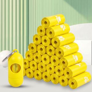 ถุงขยะสำหรับสุนัขขนาดเล็กแบบใช้แล้วทิ้ง ผลิตจาก HDPE เป็นมิตรกับสิ่งแวดล้อม มีฐานก้นแบบ Gusset พร้อมโลโก้สั่งทำได้ - Product Image 4