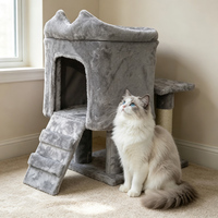 Arbre à chat moderne en sisal et carton, griffoir durable et écologique pour usage intérieur, hauteur 60 cm, 2 niveaux, facile à assembler