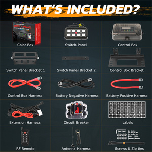 RGB 8 gang không dây 12V điều khiển từ xa bảng chuyển đổi điều kiện mới App hoạt động Marine & Thuyền Thiết bị chuyển mạch - Product Image 2