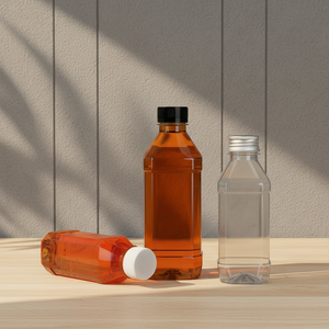 Bouteille en plastique transparente vide en gros pour jus, eau minérale, thé, boissons, avec <span class=keywords><strong>bouchon</strong></span> à vis, 100 ml, 350 ml, emballage - Product Image 3