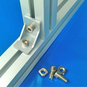 Profilé en aluminium industriel 4040, support d'angle 3038, connecteur à angle droit épaissi à trous ronds, série en alliage 6000 - Product Image 4