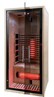 Sauna de luxe en bois infrarouge lointain, pour 1 personne, salle à vendre, en promotion