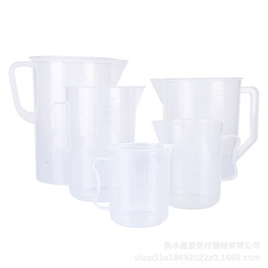 Gobelet doseur en plastique transparent 500 ml avec échelle graduée pour usage en cuisine - Product Image 3