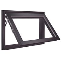 Ventanas Modernas de la Serie 55, Ventanas Corredizas de Apertura Inferior, Ventanas de Apertura Simple con Rotura de Puente Térmico de Aluminio para Casas Modernas