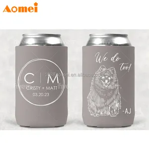 AOMEI OEM LOGO personalizzato con stampa in seta in Neoprene con isolamento bagliore di bevande lattine di birra manicotto cooky supporto tozzo 12Oz