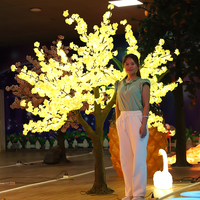 Profession elle IP65 LED Kirschblüten baum dekorative Beleuchtung rosa warmweiß im Freien künstlichen Garten Weihnachten dekorativ