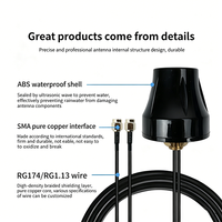 Antenne GSM LTE extérieure 850/900/1800/1900 MHz avec vis, antenne GNSS/GSM à gain élevé, antenne 4G