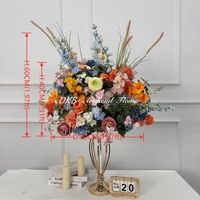 DKB Promotion Exceptionnelle : Boule de Fleurs Artificielles en Soie Moderne et Décorative pour Centres de Table de Mariage, Événements et Dîners, Idéale pour la Maison et les Fêtes