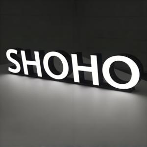 Acrylic 3D LED thư dấu hiệu kinh doanh sáng signage tùy chỉnh thép không gỉ cửa hàng biểu tượng ánh sáng lên LED kênh thư ký - Product Image 3