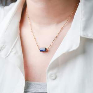 <span class=keywords><strong>Collana</strong></span> da Donna JD GEMS con Catene Eleganti e Perle di <span class=keywords><strong>Quarzo</strong></span> <span class=keywords><strong>Rosa</strong></span> Naturale, Ciondolo in Acciaio Inossidabile, <span class=keywords><strong>Collana</strong></span> a Strati - Product Image 4