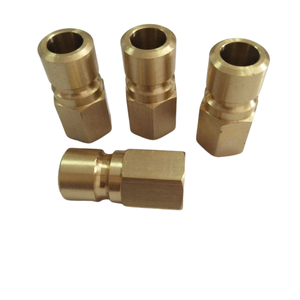 Máquina CNC TJPF0352 1/4 ''Tubo hembra reductor de latón Accesorios de pezón de manguera roscada con diferentes tamaños - Product Image 4