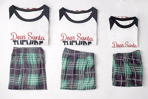 Noël nouveau décontracté vert <span class=keywords><strong>Plaid</strong></span> lettre correspondant tenues pour maman moi sexe neutre vêtements costume pour bébé garçons filles famille - Product Image 4
