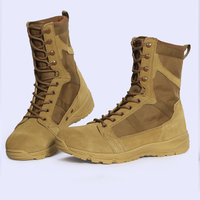 Bottes tactiques légères en cuir respirant, imperméables, résistantes aux perforations, légères, printemps, été, automne