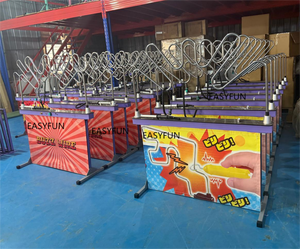 EASYFUN Jeu de défi de dextérité électrique de qualité commerciale, personnalisable, pour fête foraine, avec fil électrique à déclenchement rapide et sonnerie, jeu de la main stable - Product Image 6