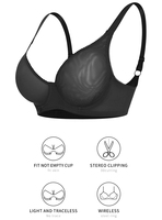 Soutien-gorge romantique français en maille à carreaux pour femmes, sous-vêtements grande taille, lingerie sexy transparente