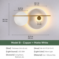 Applique Murale Nordique Minimaliste en Fer, Luminaire LED Moderne de Luxe pour Salon, Fond de Canapé, Chambre à Coucher, Chevet, Éclairage Décoratif