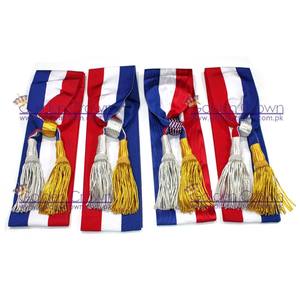 Echarpe Maire Ou Maire ประดับฝรั่งเศสสายสะพายสีทองและสีเงิน - Product Image 1