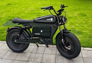 Bicicleta Eléctrica de Carretera Guerrero Negro con Espejo Retrovisor y Motor en el Buje Trasero de Aleación de Aluminio para Nieve sin Escobillas con Batería de Litio - Product Image 4