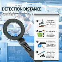 Detector de Metales Portátil Silencioso ANENG, Bobina de 12 cm, Alta Sensibilidad, Plástico ABS DM3004, 1 Año de Garantía para Inspección de Seguridad