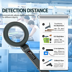 Detector de Metales Portátil Silencioso, Bobina de 12 cm, Alta Sensibilidad, Plástico ABS DM3004, 1 Año de Garantía para Inspección de Seguridad - Product Image 5