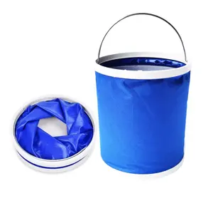 Car wash supplier Folding Bucket Oxford Cloth Portable Folding Bucket Outdoor Camping Barbecue Fishing Bucket