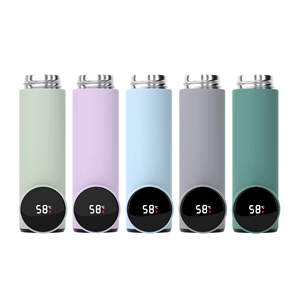 Insulated <b>Smart</b> LED Cups with Temperature Display Portable Anime/Retro/Romance Themes Custom Logo Color Business Gift for Events - Product Image 3