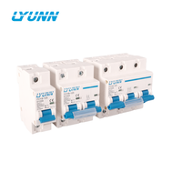 Nouveau disjoncteur DC tripolaire 125A 500V 1000V MCB avec certification CE, équipement électronique industriel de protection, cuivre plastique 6kA