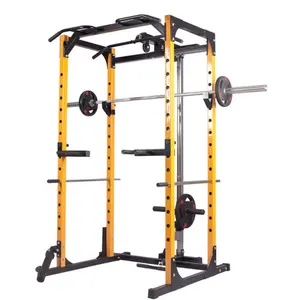 Wholesale Adjustable Power Tower Rack Multi Function Hack Squat Rack Commercial Gym Fitness Equipment Strength Training