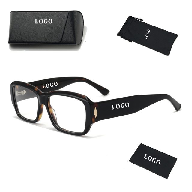 Sunray New Design Fashion Custom logo Women Optical Anti Blue Light Optical Glasses Acetate Eyeglasses Frame Reading Glasses