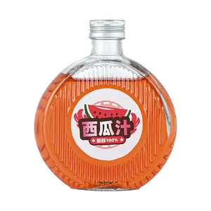 CD-10313 chai thủy tinh cho đồ uống có cồn độc đáo bán buôn Whisky Brandy 350ml chai rượu vang