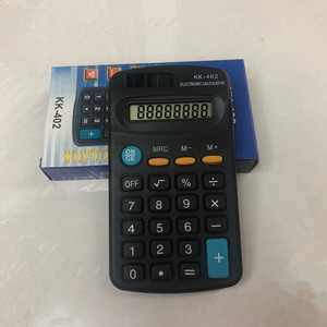 Kk-402 Electronic Calculator 8 Digits Portable Pocket Simple Calculation Battery Powered Plastic Material - Product Image 1