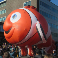 Decoración Inflable Gigante para Exteriores, Personaje de Pez Nemo, Mascota Animal Inflable, Globo de Pez Payaso Inflable con Helio