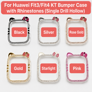 Funda Protectora de Lujo con Diamantes de Imitación para Huawei Watch Fit 4 Pro KT Cat, Marco de Diamantes, Resistente a Golpes, Cubierta para Reloj Inteligente - Product Image 4