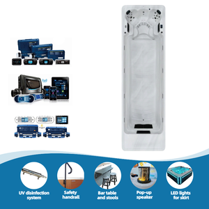 Factory Supplier Big Acrylic Spa Tubs Swim Spa Pool with Whirlpool System for 8 Persons - Product Image 2