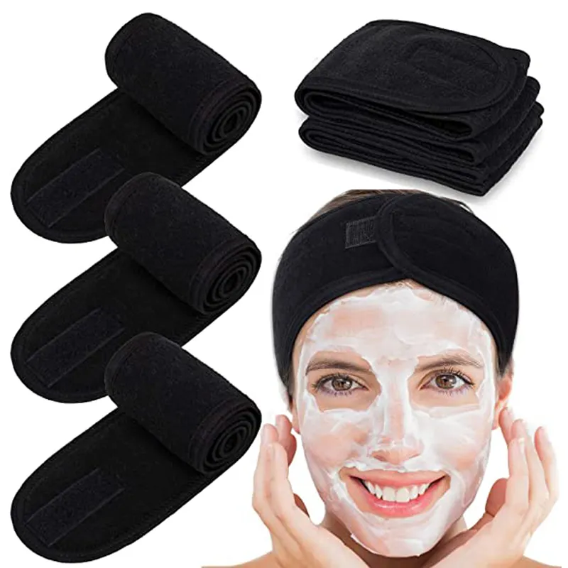 Hot Sale Microfiber Headbands Women Suitable For Face Facial Spa Makeup Yoga Hoop Hair Custom Magic Tape Headband
