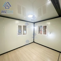 Nouvelle conception de maison préfabriquée moderne et mobile de 20, 30 ou 40 pieds, avec 2, 3 ou 4 chambres, en acier léger, type conteneur extensible