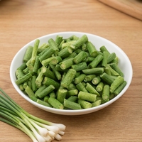 Flocons de tiges d'ail lyophilisés en vrac, taille personnalisable, pour assaisonnement, base de soupe et plats préparés