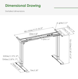 2JRF2(A) Smart Office Zit-Sta Bureau Elektrisch Verstelbaar Bureau Hoogteverstelbare Tafel Dubbele Motor Lagere Prijs - Product Image 2