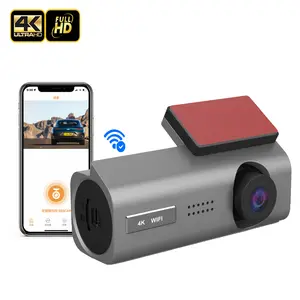 MINI monitoreo de estacionamiento las 24 horas 4K WIFI mejor cámara de video cámara de tablero coche caja negra coche DVR cámara de tablero de coche 4K WiFi GPS dashcam