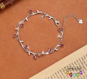 9 Bracelets en argent sterling 925 de haute qualité, motif branche de saule, pavés de pierres naturelles ovales 3*4mm, bijoux anti-ternissement - Product Image 2