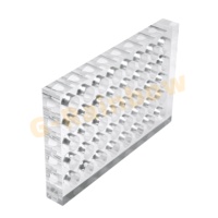 Support pour rouge à lèvres 40 trous pour magasin de détail Flacons en acrylique Présentoir pour pinceaux de maquillage cosmétique