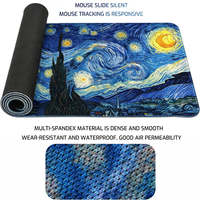 Tapis de souris XL en caoutchouc personnalisé avec impression de fleurs esthétiques de la série FLAME SNAKE, non toxique, en stock